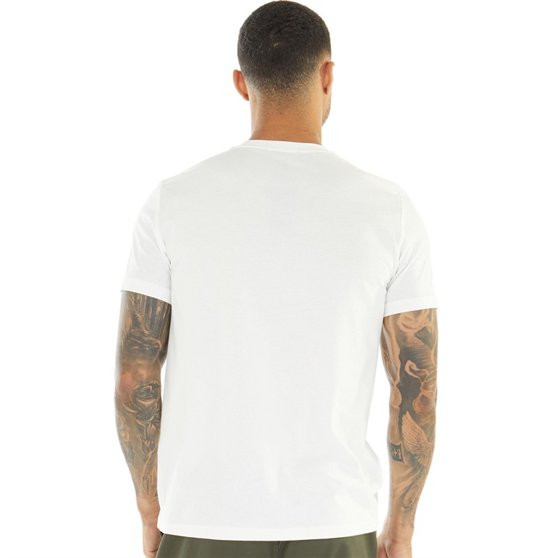 Fred Perry Mens Graphic T-Shirt Snow White
