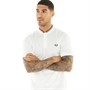 Fred Perry Mens Bomber Collar Polo Snow White