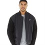 Fred Perry Mens Cable Knit Bomber Jacket Black