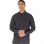 Fred Perry Mens Tartan Shirt French Navy