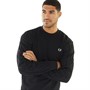 Fred Perry Mens Cable Knit Sweatshirt Black