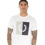 Fred Perry Mens Laurel Wreath Graphic T-Shirt Snow White
