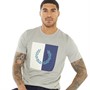 Fred Perry Mens Laurel Wreath Graphic T-Shirt Concrete