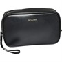 Fred Perry Mens Leather Washbag Black