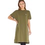 Fred Perry Womens Boxy Pique T-Shirt Dress Military Green