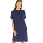 Fred Perry Womens Boxy Pique T-Shirt Dress Carbon Blue