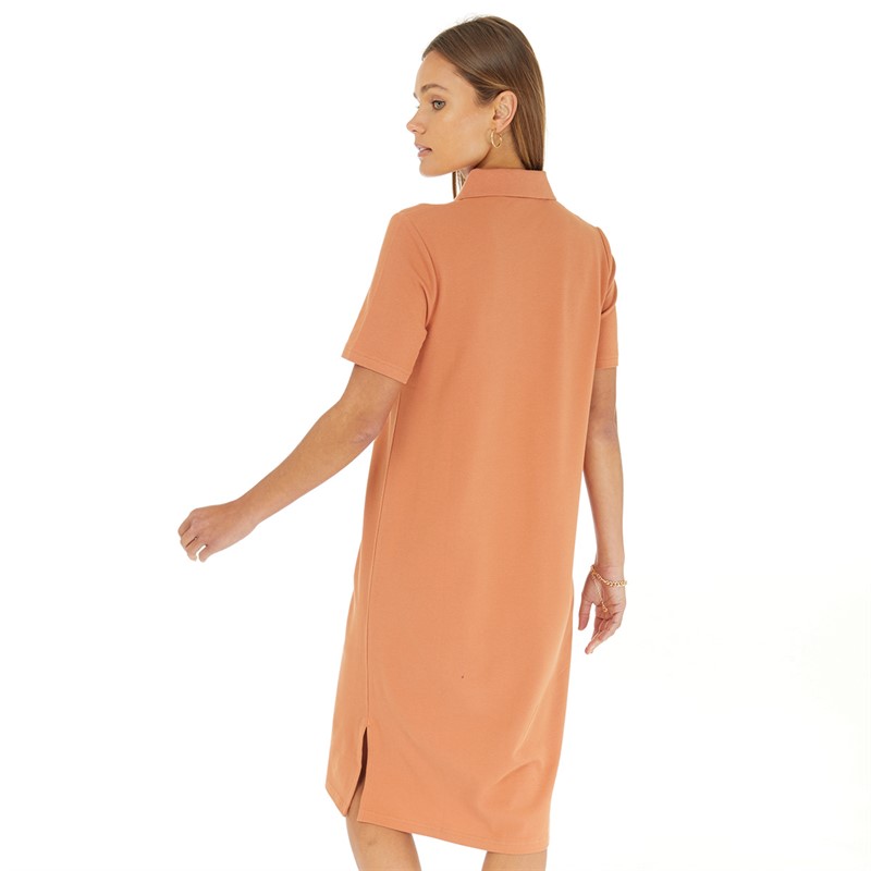 Fred Perry Womens Split Detail Pique Dress Court Clay