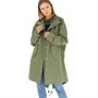 Fred Perry Womens Shell Parka Jacket Military Green