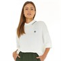 Fred Perry Womens Tipped Collar Knitted Shirt Snow White