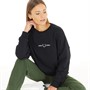 Fred Perry Womens Branded Sweatshirt Black