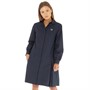Fred Perry Womens Pleated Shirt Dress Navy