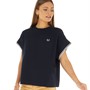 Fred Perry Womens Tipped Pique T-Shirt Navy