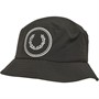 Fred Perry Mens Circle Brnd Matt Poly Bucket Hat Black