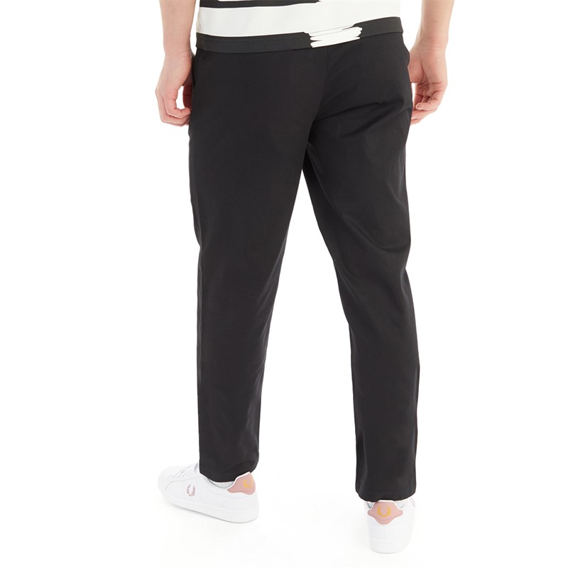 Fred Perry Mens Classic Trousers Black