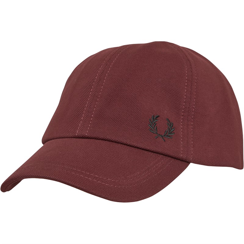 Fred Perry Mens Pique Classic Cap Ox Blood