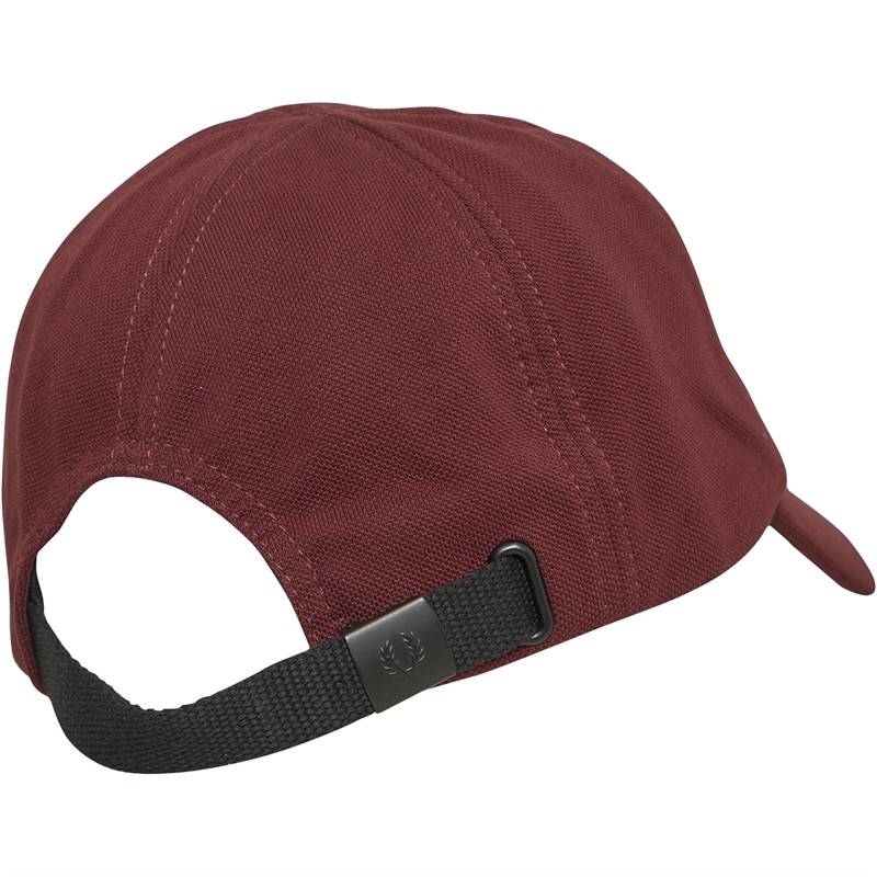 Fred Perry Mens Pique Classic Cap Ox Blood