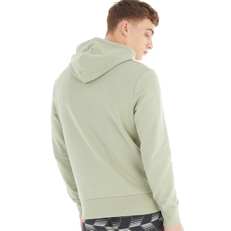 Fred Perry Mens Laurel Badge Hoodie Seagrass