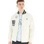 Fred Perry Mens Patch Detail Tennis Bomber Jacket Ecru