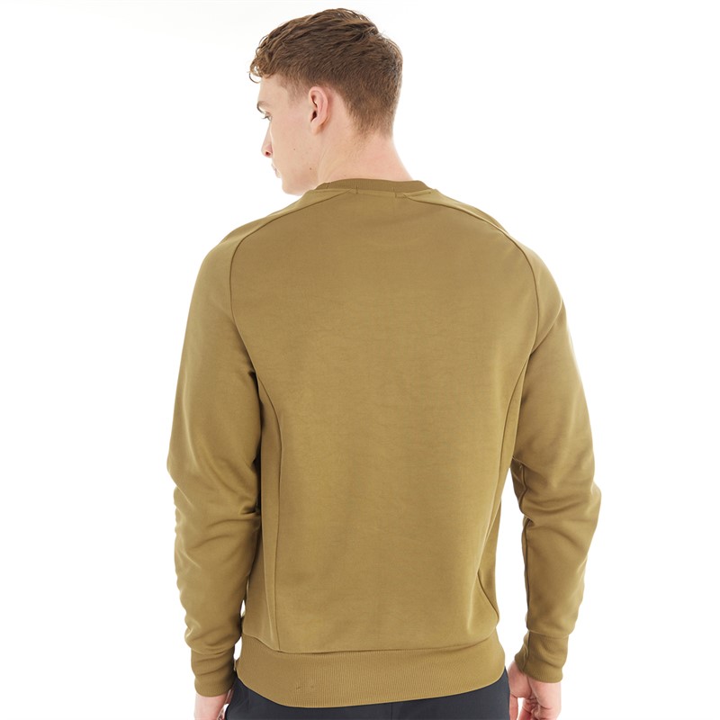 Fred Perry Mens Raglan Sleeve Tricot Sweatshirt Shaded Stone