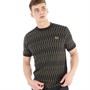 Fred Perry Mens Argyle Jacquard T-Shirt Black