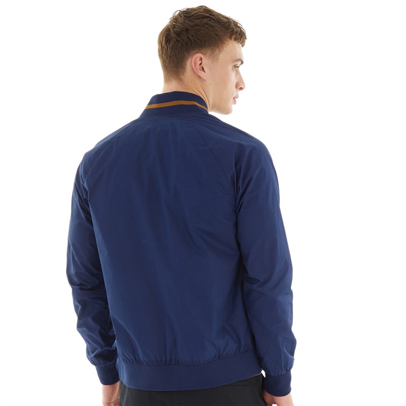 Fred Perry Mens Tennis Bomber Jacket French Navy