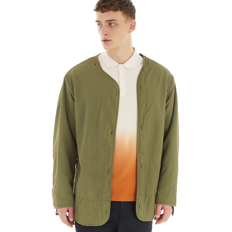 Fred Perry Mens Detachable Liner Parka Parka Green