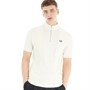 Fred Perry Mens Rib Insert Polo Ecru