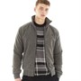 Fred Perry Mens Boiled Wool Zip Through Jacket Gunmetal