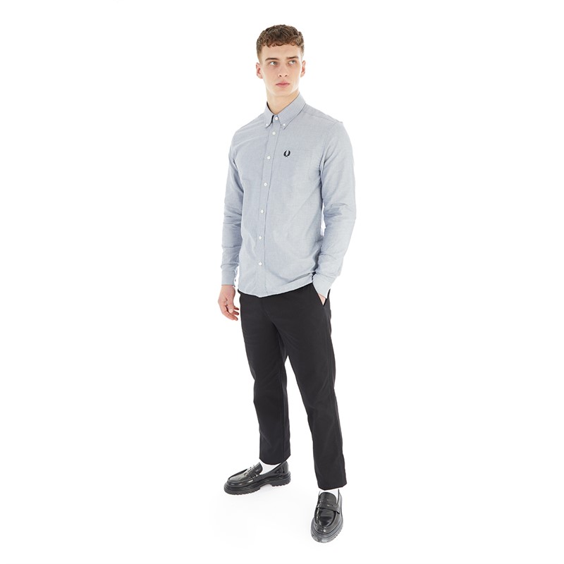 Fred Perry Mens Oxford Shirt French Navy