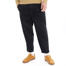 Fred Perry Mens Cropped Cord Trousers Navy