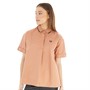 Fred Perry Womens Rib Collar Shirt Light Rust