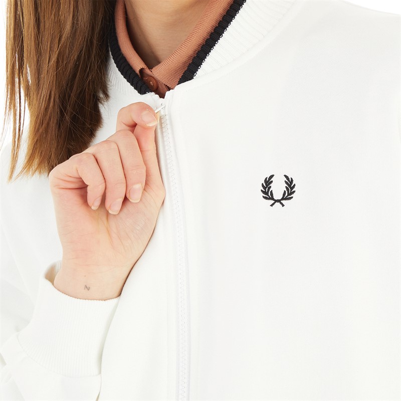 Fred Perry Womens Bomber Jacket Snow White