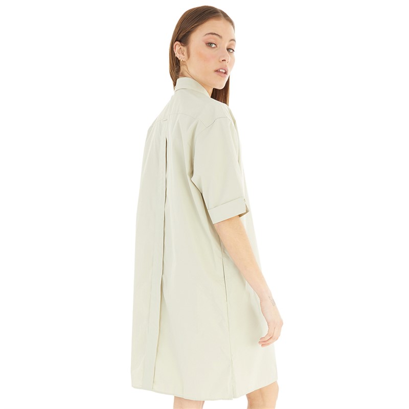 Fred Perry Womens Relaxed Shirt Dress Light Oyster