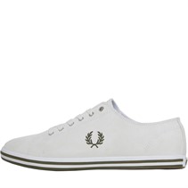 Fred Perry Kingston Suede Plimsolls Snow White