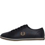 Fred Perry Kingston Leather Plimsolls Black