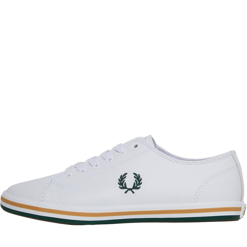 Fred Perry Kingston Leather Plimsolls White