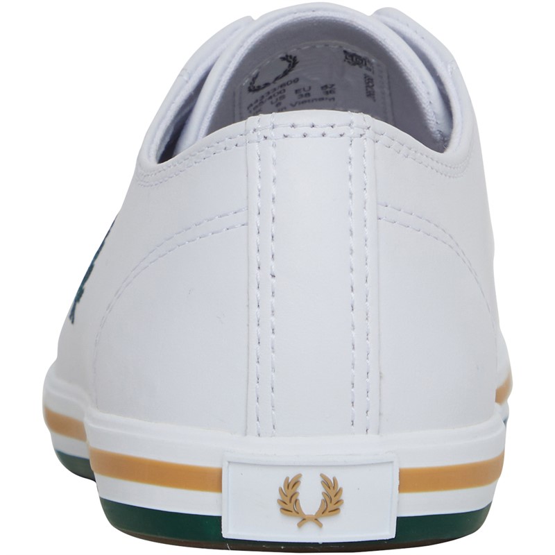 Fred Perry Kingston Leather Plimsolls White