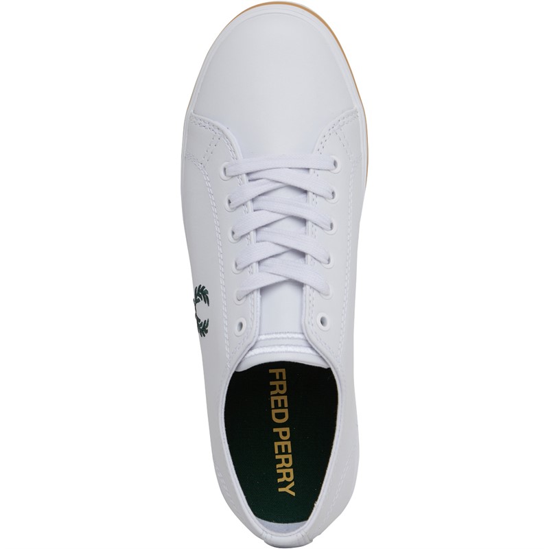 Fred Perry Kingston Leather Plimsolls White