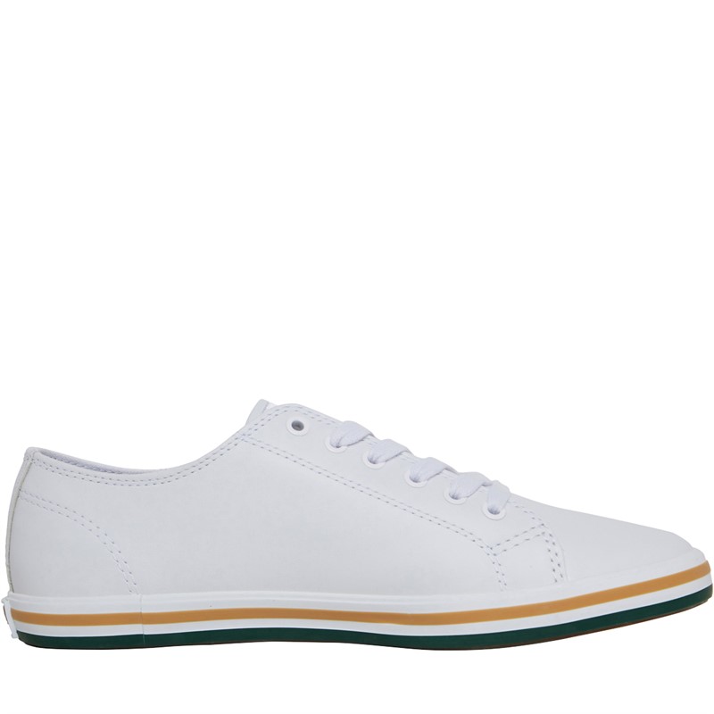 Fred Perry Kingston Leather Plimsolls White