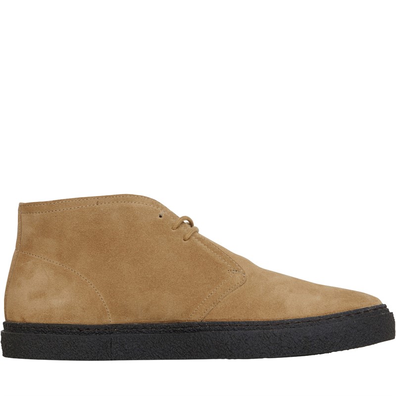 Fred Perry Mens Hawley Suede Chukka Boots Warm Stone