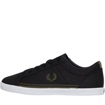 Fred Perry Baseline Twill Canvas Shoes Black