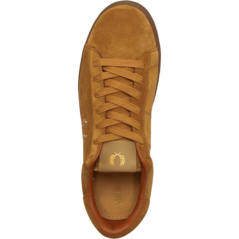 Fred Perry Spencer Suede Trainers Ginger