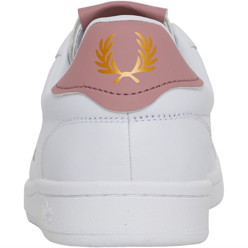 Fred Perry B721 Leather Trainers White