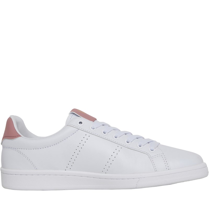 Fred Perry B721 Leather Trainers White