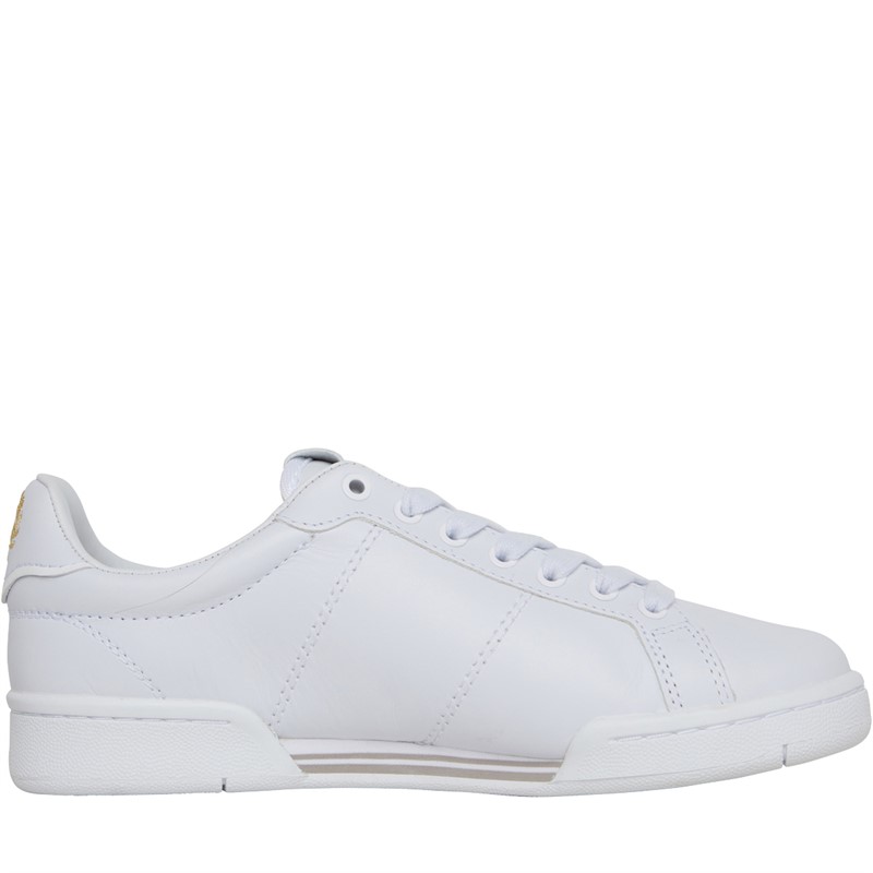 Fred Perry B722 Leather Trainers White