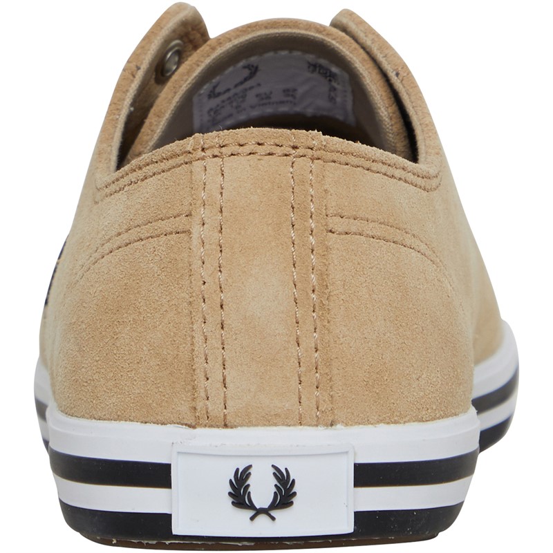 Fred Perry Kingston Suede Plimsolls Warm Stone