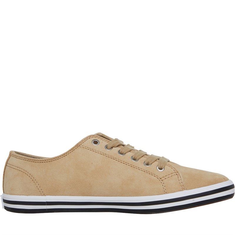 Fred Perry Kingston Suede Plimsolls Warm Stone