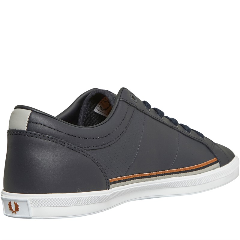 Fred Perry Baseline Perf Leather Shoes Navy