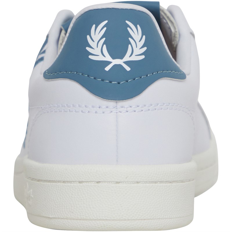 Fred Perry B721 Leather Trainers White