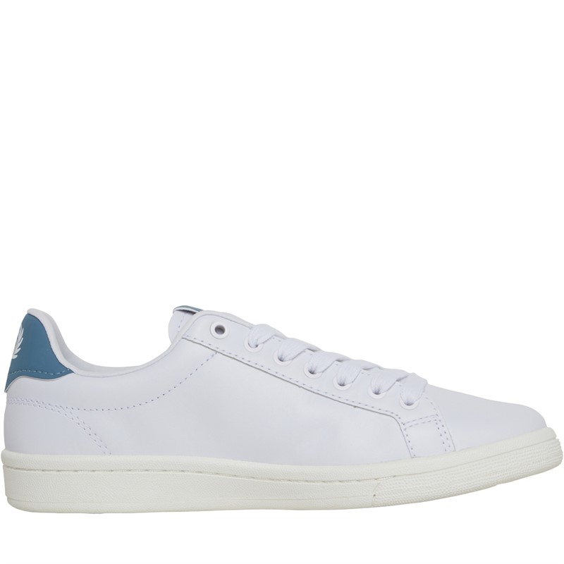 Fred Perry B721 Leather Trainers White